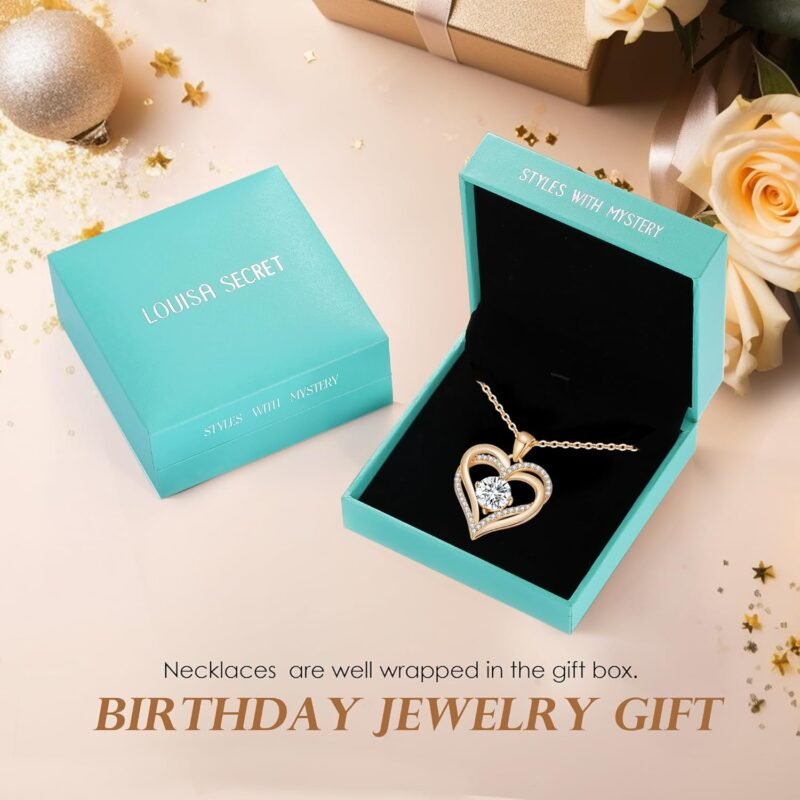 LOUISA SECRET Rose Gold Infinity Heart Bracelet for Women, Adjustable Chain 925 Silver Link Birthstone Bracelets, Best Anniversary Birthday Jewelry Gifts for Women Mom Wife Her - Image 4