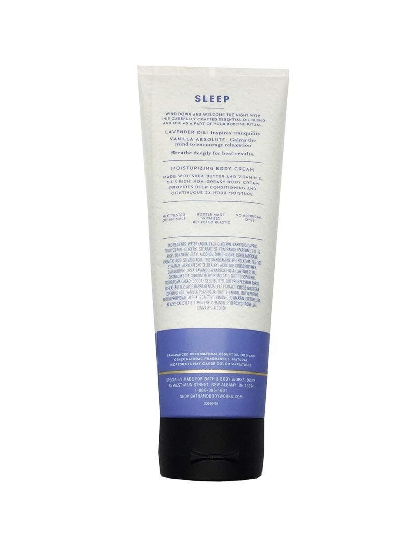 Bath and Body Works Aromatherapy SLEEP - LAVENDER VANILLA Body Cream 8 Ounce (Retired Fragrance) - Image 2