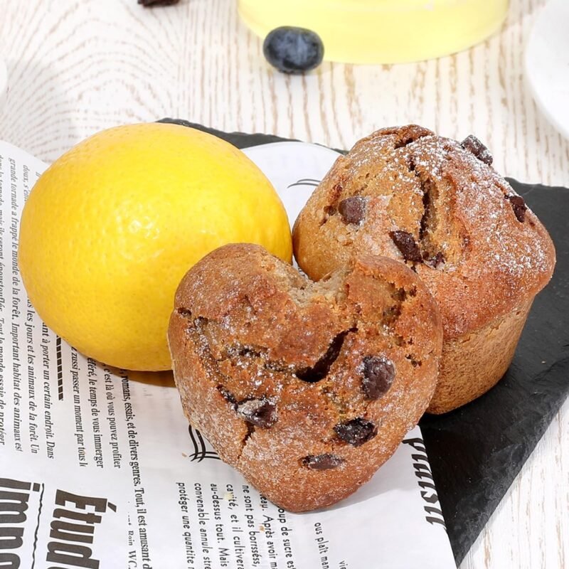 Heart Shaped Silicone Muffin Pan, Metal Reinforced Frame 12 Cups Heart Molds for Valentine's Day Baking Heart Shaped Egg Muffins, Cupcakes, Tartlets, Egg Bites, Chocolate Muffin, Soaps 2 Pack Confetti - Image 3
