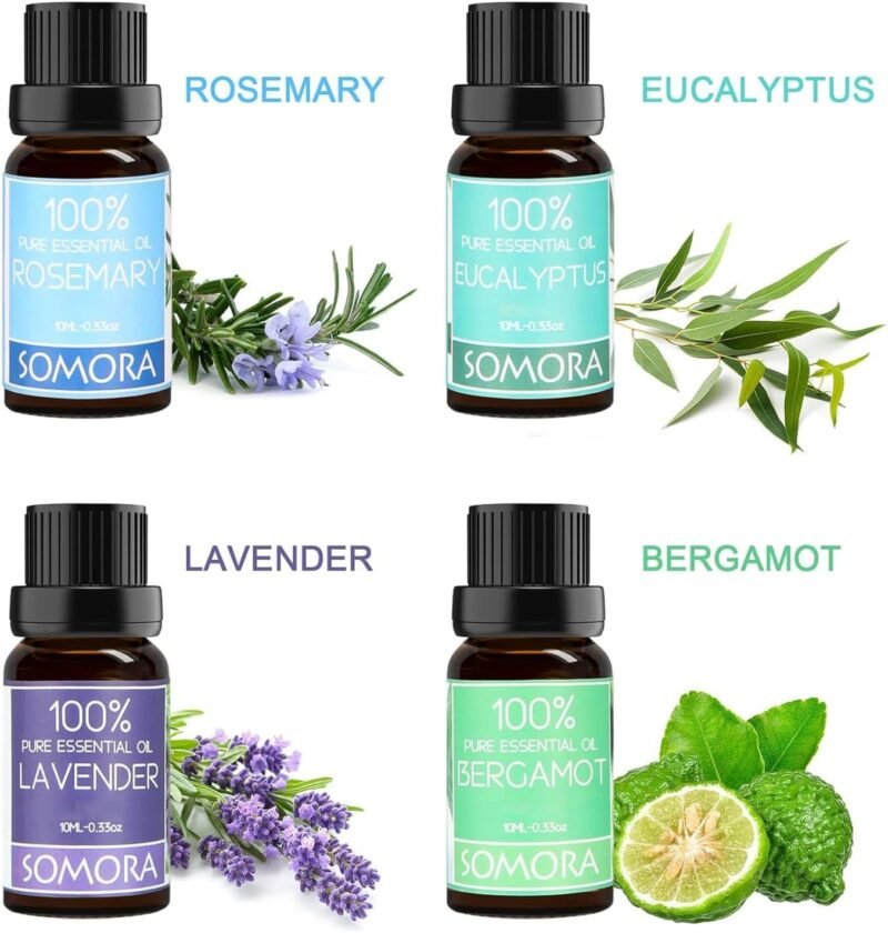 SOMORA Aromatherapy Essential Oil Diffuser Bracelet Gift Set w/Rosemary, Lavender, Bergamot, Eucalyptus, Unique Gifts for Women, Birthday Gift Ideas for Mom, Best Friend, Sister, Wife - Image 3