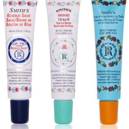 Rosebud Trio Lip Balm Assortment, 0.5 Ounce
