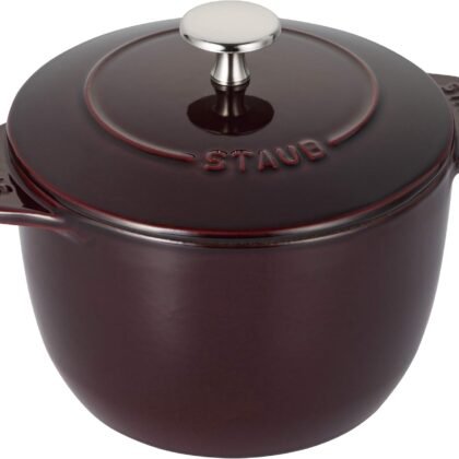 staub La Cocotte de Gohan 40511-560 La Cocotte de Gohan Grenadine Red S 4.7 inches (12 cm) Rice Pot, 1 Piece, Cast Iron Pot, Rice Cooker, Japanese Authentic Product