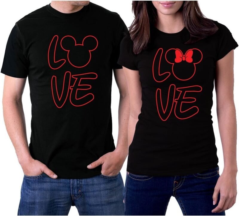 Matching Shirts for Couples Set of 2 T-Shirts