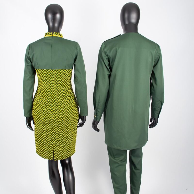 African Print Dresses for Women Matching Couple Outfits Men Clothes Jacket and Pant Sets Party Wear - Image 2