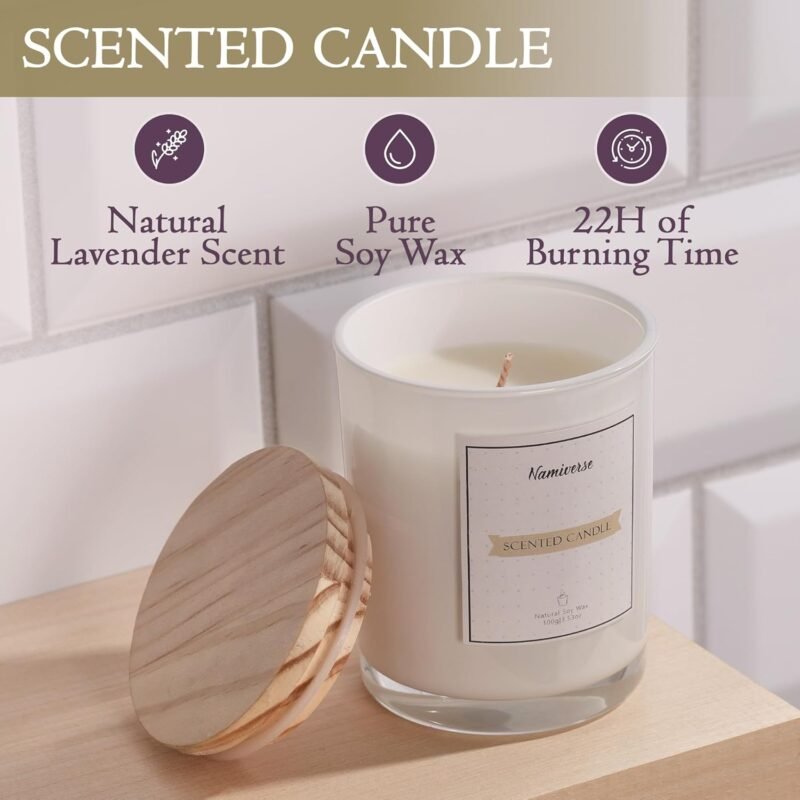 Lavender Bath Gift Set for Women, Valentine's Day Gifts for Female, Mom, Sis, Girlfriend, and Best Friends, Spa Baskets for Women- Relaxation Present for Women - Image 5