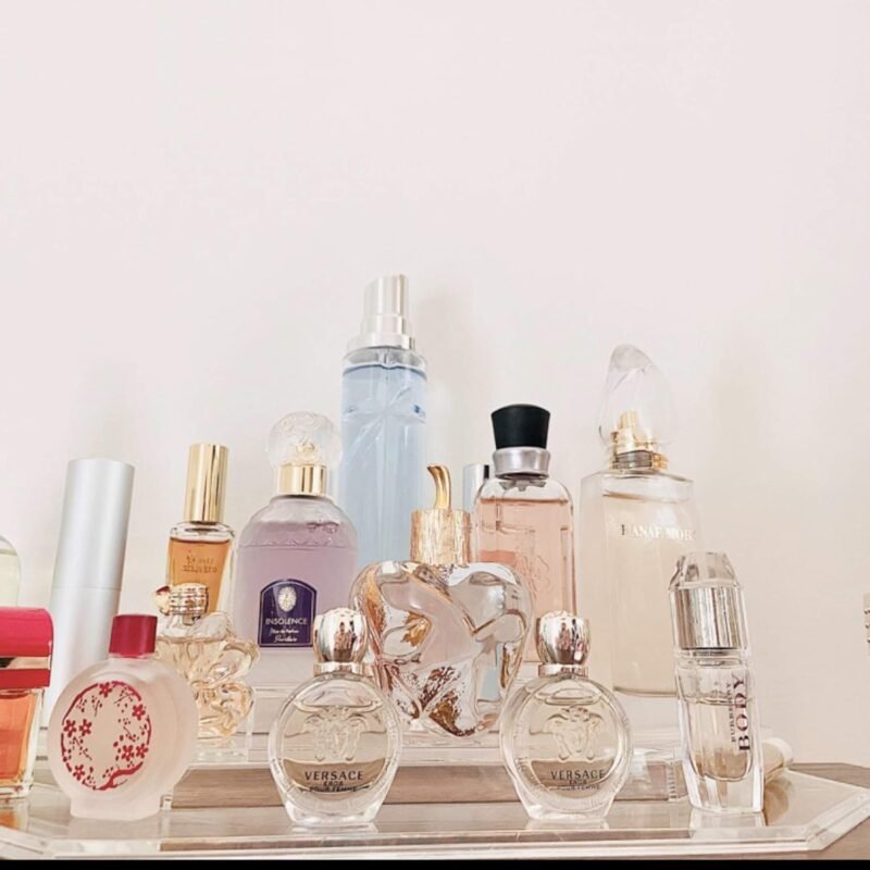 BY ALEGORY byAlegory (Set of 2) Acrylic Mini Perfume & Mini Scented Oils Organizer & Vanity Display 4 Tiers For Storing Mini, Travel Size, Rollerball Beauty Perfume Bottles - Clear - Image 4