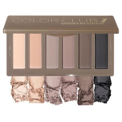 6 Colors Mini Naked Eyeshadow Makeup Palette Neutral Nude Smoky Eye Shadow Taupe & Brown Matte Make Up Pallet with Mirror Highly Pigmented Long Lasting Waterproof Travel Size Gift Kit 01