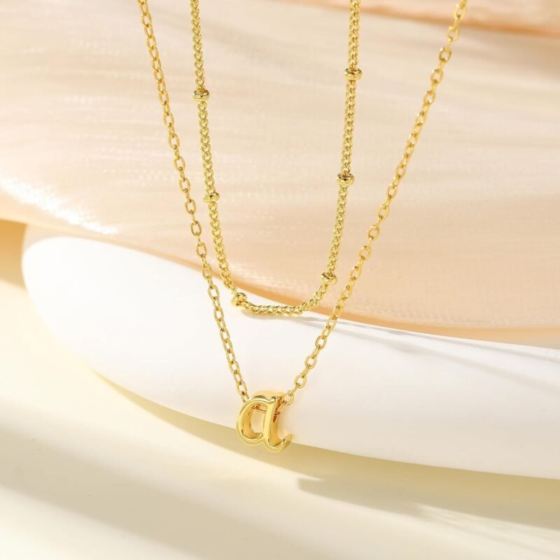 Yoosteel Layered Initial Necklaces for Women Girls Trendy, 14K Gold Plated Letter A-Z Necklace Cute Initial Necklace Gold/Silver Initial Necklace Stack Birthday Gifts for Women Teen Girls Jewelry - Image 6