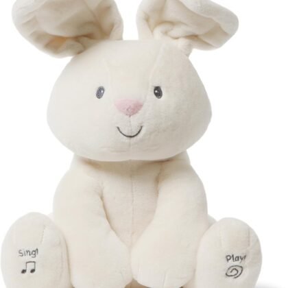 GUND Baby Flora The Bunny Animated Plush, Singing Stuffed Animal Toy for Ages 0 and Up, Cream, 12" (Styles May Vary)