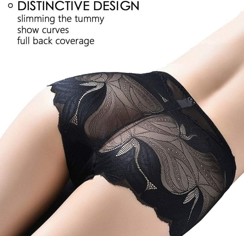 Sexy Underwear for Women Ladies Seamless Brief Womens Lace Panties 5-Pack - Image 5