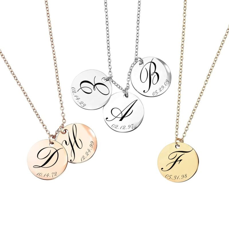 Personalized Initial Necklace for Women Valentines Gifts for Mom, Custom Kids Name Jewelry, Unique Gifts for Teen Girls, Birthdays, and Holidays -LCN-ID - Image 3