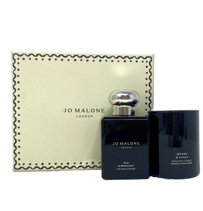 Jo Malone London Cologne Intense Essentials Duo - Oud & Bergamot Cologne Intense & Myrrh & Tonka Travel Candle