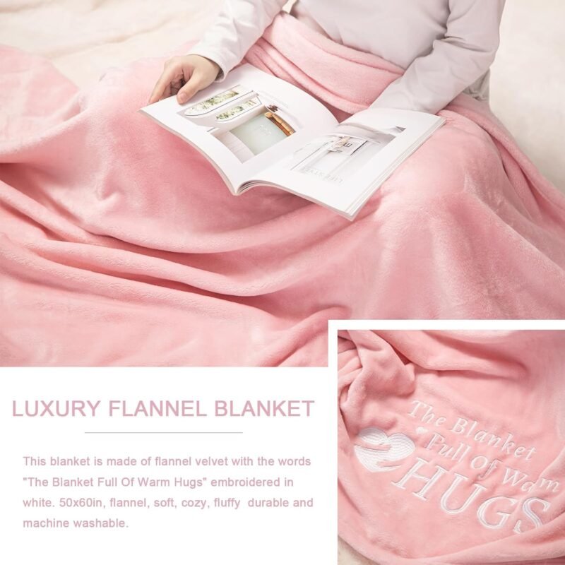 Birthday Gifts for Women, Get Well Soon Gifts for Women, Self Care Gifts for Women,11 Pcs Spa Gifts Basket with Luxury Flannel Blanket and Tumbler, Unique Valentine's Day Gifts Idea for women - Image 3
