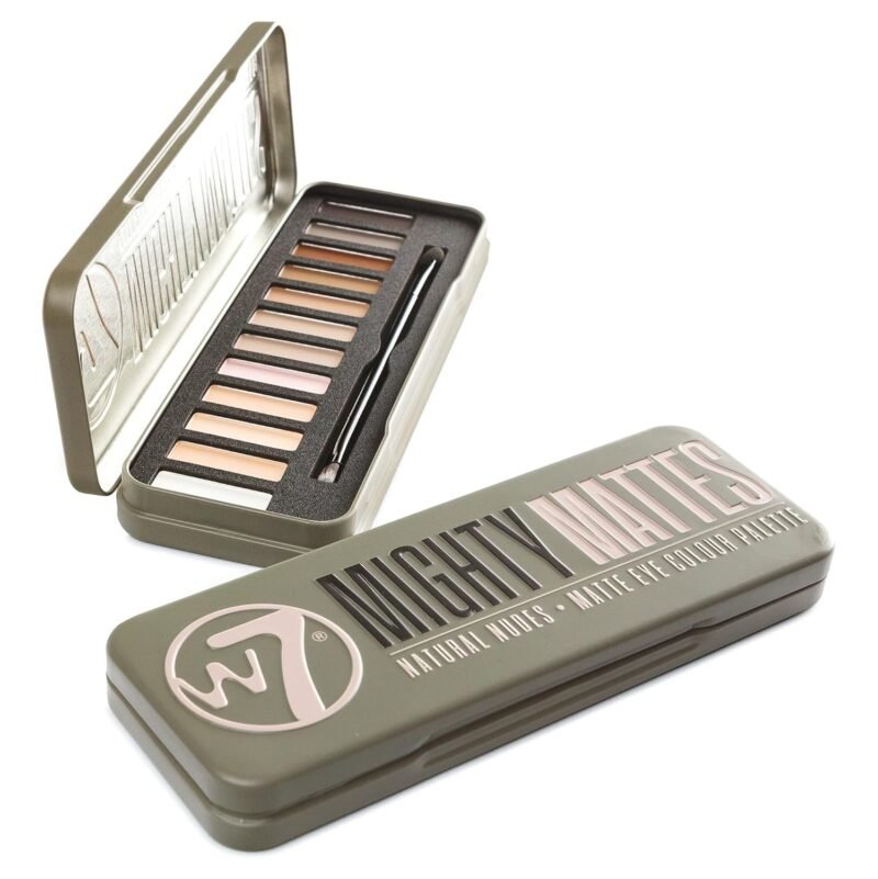 W7 Mighty Mattes Eyeshadow - 12 Matte Nude Colours – Flawless & Natural Long-Lasting Makeup Palette - Image 8