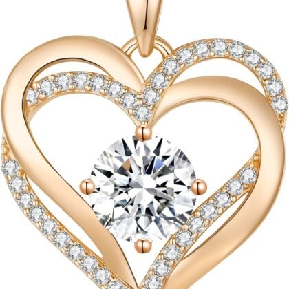 LOUISA SECRET Rose Gold Infinity Heart Bracelet for Women, Adjustable Chain 925 Silver Link Birthstone Bracelets, Best Anniversary Birthday Jewelry Gifts for Women Mom Wife Her