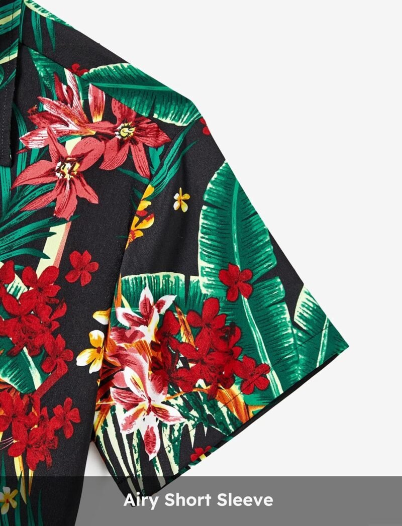 PATPAT Family Hawaiian Matching Outfits Mommy and Me Outfits Caribbean Vacation Summer Tropical Halter Sundresses and Shirts - Image 5