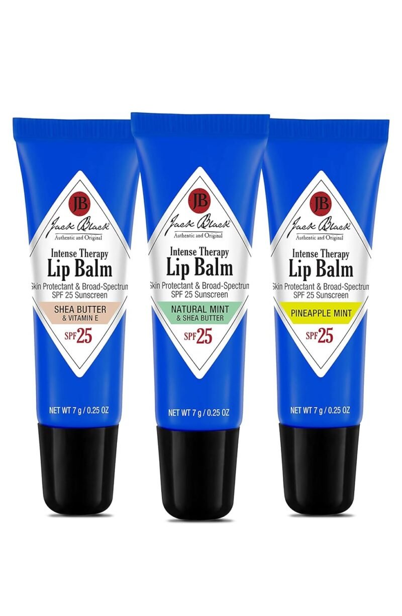 Jack Black Intense Therapy Lip Balm - Jack Black Lip Balm SPF 25 Sunscreen, SPF Lip Balm for Chapped Lips, Lip Sunscreen, Lip SPF, Lip Moisturizer for Dry Lips, Lip Balm with SPF, Lip Protection - Image 2