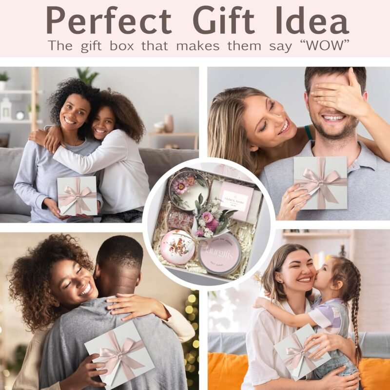 Orchid & Jasmine Spa Gift Set for Women – Luxurious Valentine's Day Spa Gift Baskets for Women – Perfect Birthday Gifts for Women, Gifts for Mom, Wife, Sister, Friend, Bath Gifts for Women - Image 3