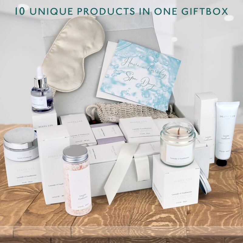 Jasmyn & Greene Luxury Bath Gift Set for Women - 10 Relaxing Valentines Day Gifts for Women with Lavender Self Care Gifts for Mom, Home Spa Gift Baskets for Women, Birthday Gifts for Women - Image 2