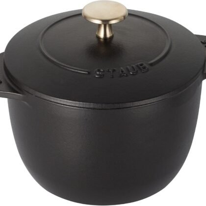 Staub Cast Iron 0.75-qt Petite French Oven - Matte Black, Made in France