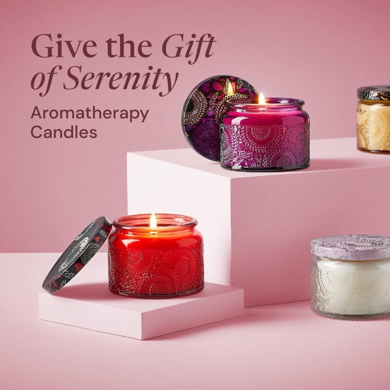 Aromatherapy Candle Gift Set for Women- Scented Candles for Home, Unique Decor Present for Birthday, Bridesmaid, Housewarming, Anniversary Candle Set with Scented Sachets- Pampering Gift Sets, Women - Image 7