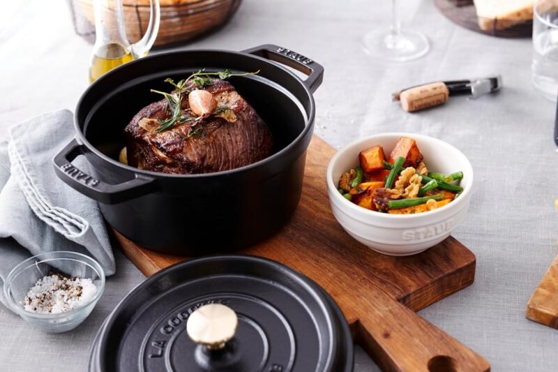 STAUB 40509-487-0 Cocotte Round 20cm Black - Image 5