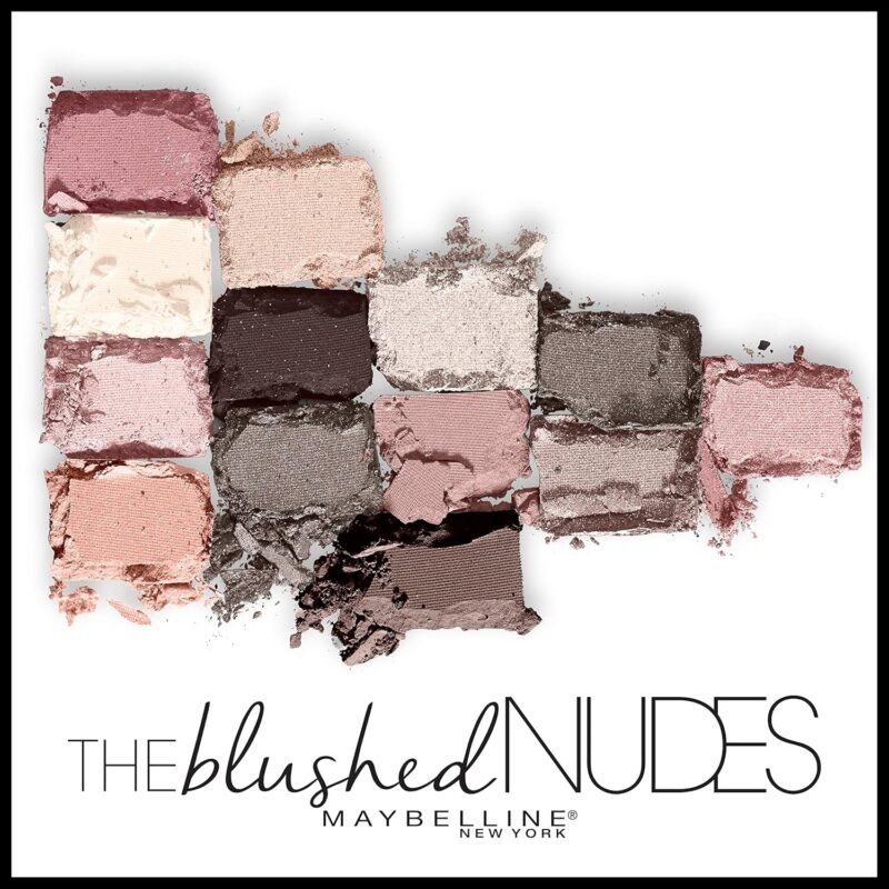 Maybelline The Blushed Nudes Eyeshadow Palette Makeup, 12 Pigmented Matte & Shimmer Shades, Blendable Powder, 1 Count - Image 3