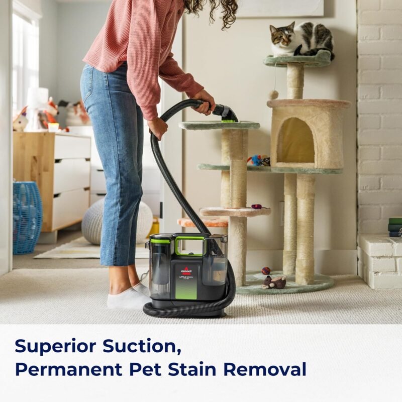 BISSELL® Little Green® Max Pet Portable Carpet and Upholstery Deep Cleaner, Car/Auto Detailer, with Self-Cleaning Tough Stain Tool and Pet Hair Removal Tool (3860) - Image 4