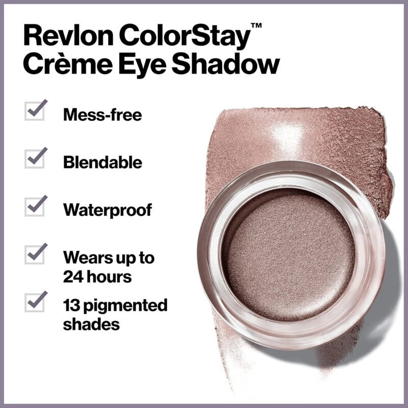 REVLON Colorstay Creme Eye Shadow - 730 Praline for Women - 0.18 Oz Eye Shadow, 0.18 Oz - Image 6