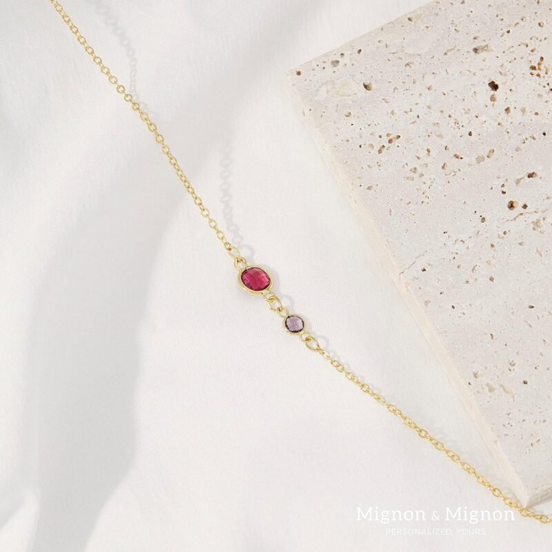 Custom Birthstone Necklace for Women, Family Jewelry Gift for Moms, Kids, and Grandmas -BSN-MC - Image 4