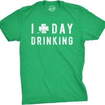 Funny Saint Patricks Day T Shirts for Men Party Shirts for St Pats Funny Drinking Tees
