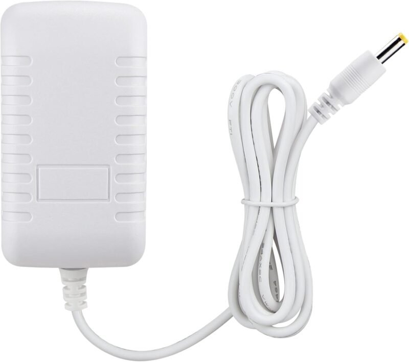 15W Power Cord Replacement for Echo Dot 5th Gen, 4th Gen, 3rd Gen, Dot Kids Edition, Dot with Clock, Pop, White DC Charger Adapter with 5ft Cable - Image 5