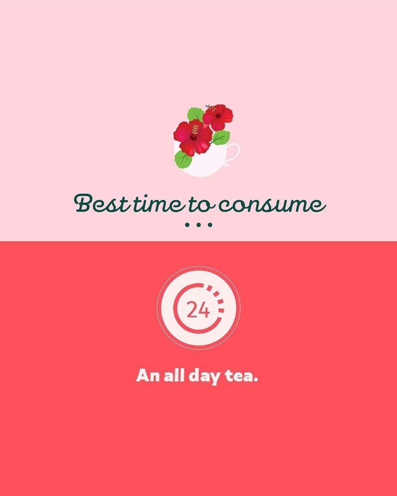 Hibiscus Tea 50gm - Naturally Dried Hibiscus Flowers Perfect Hot and Iced Tea 100% Natural Herbal Green Tea Blend Helps for Relaxation and Refreshment - Image 4