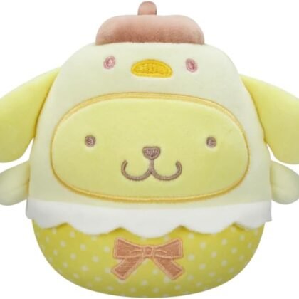 Squishmallows 2025 Original 8-Inch Easter Hello Kitty Squad Plush - Collectible Soft & Squishy Mini Stuffed Animal Toy - Add to Your Squad - Gift for Kids, Girls & Boys (Pompompurin Easter Chick)