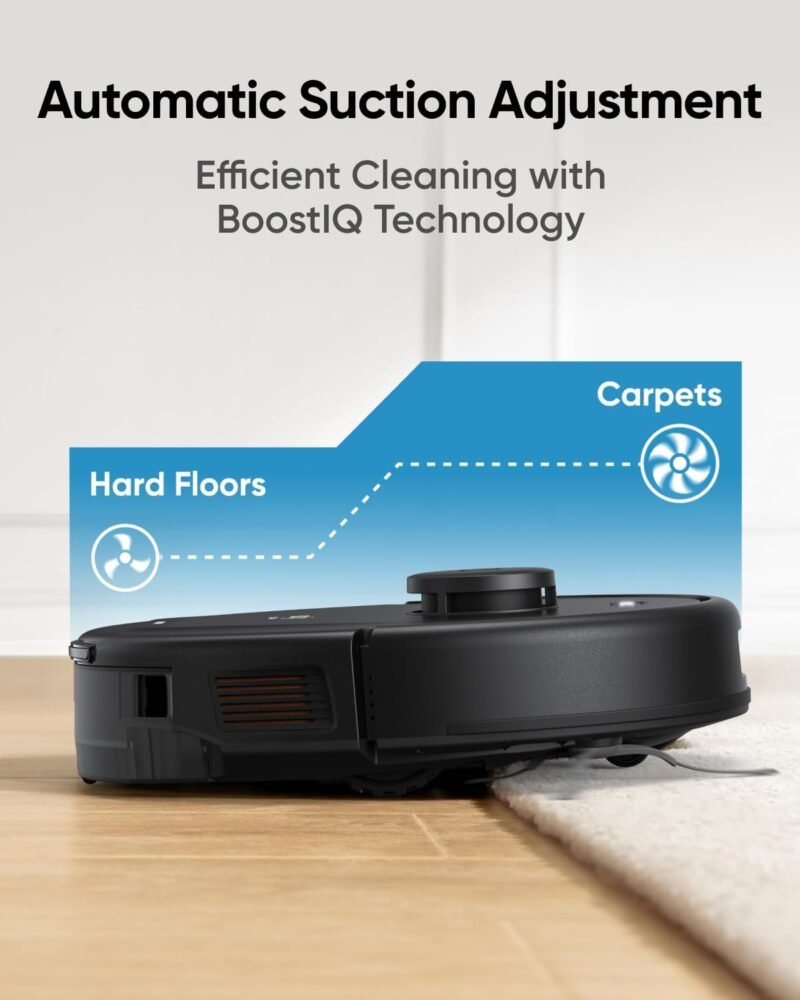 eufy L50 SES Robot Vacuum with 60 Day Self-Empty Station, Multi-Floor Cleaning,Precise iPath Laser Navigation, Customizable Al Mapping, Climb Up to 20 mm, Ideal for Hard Floor, Tile, and Carpet - Image 5