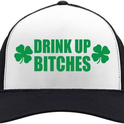 Tstars Funny St. Patrick's Day Trucker Hat - Irish Shamrock Mesh Cap for Men & Women