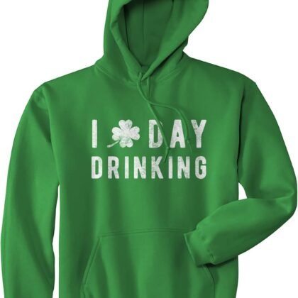 Funny Saint Patricks Day Hoodies Irish Sweatshirts for St Pattys Day Party Fun Drinking Hoodie
