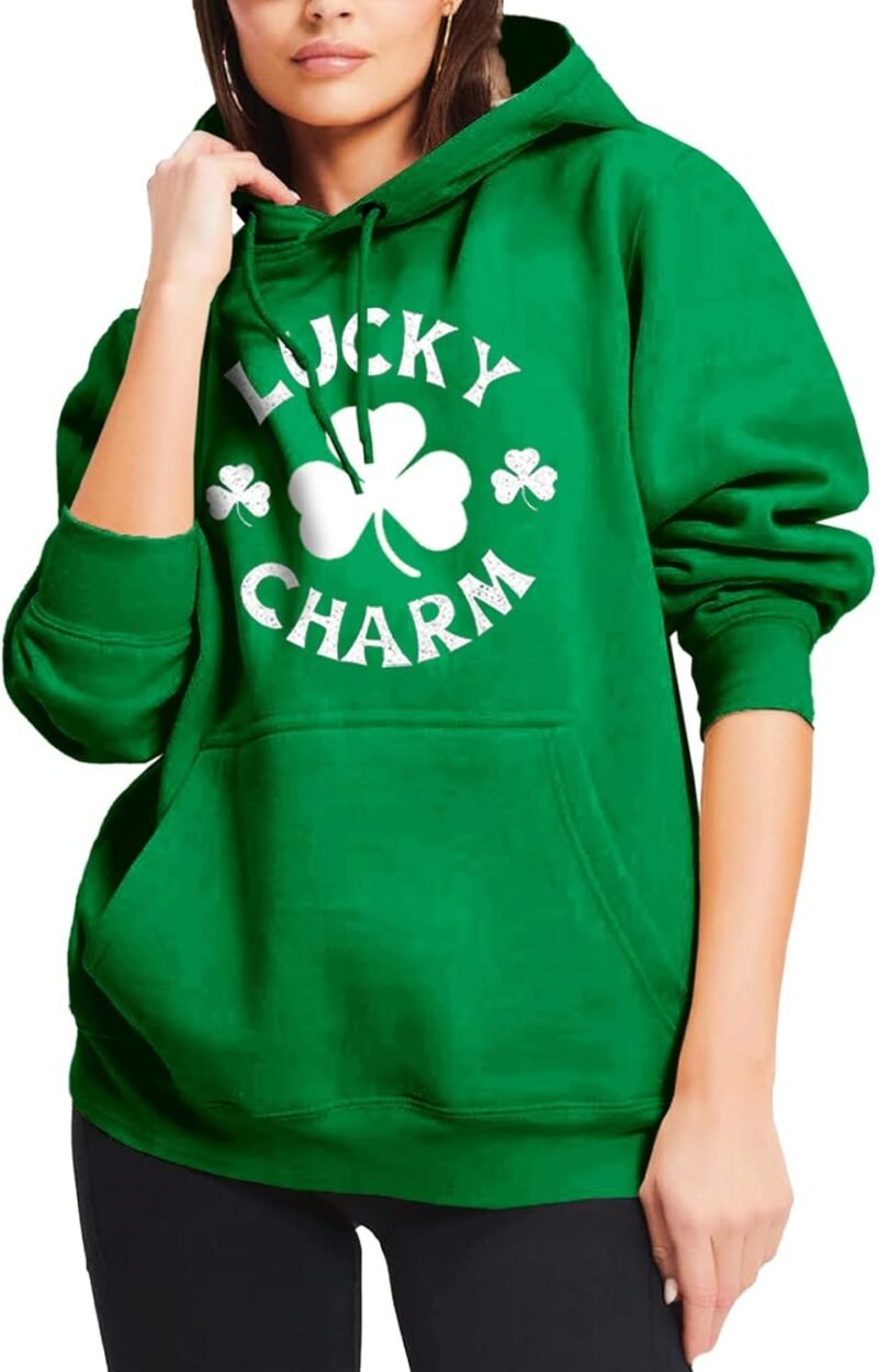 AOBUTE Mens Mardi Gras Hoodie Women St Patricks Sweatshirt Long Sleeve with Pocket - Image 5