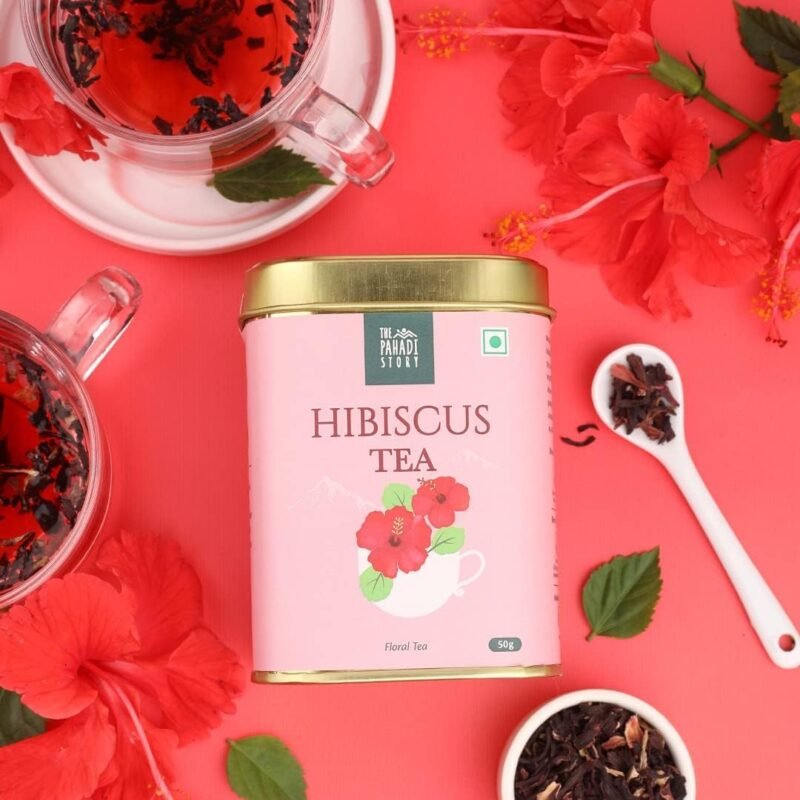 Hibiscus Tea 50gm - Naturally Dried Hibiscus Flowers Perfect Hot and Iced Tea 100% Natural Herbal Green Tea Blend Helps for Relaxation and Refreshment - Image 3