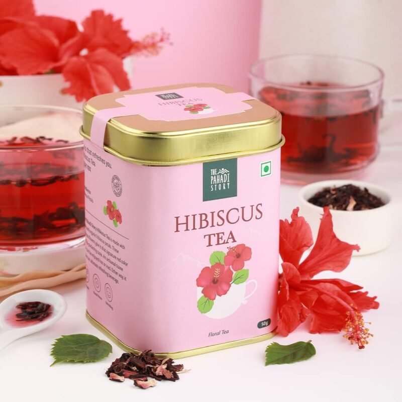 Hibiscus Tea 50gm - Naturally Dried Hibiscus Flowers Perfect Hot and Iced Tea 100% Natural Herbal Green Tea Blend Helps for Relaxation and Refreshment - Image 2