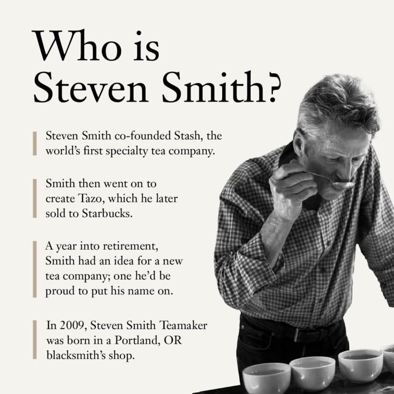 Smith Teamaker Black Lavender No. 14, Caffeinated, Sugar-Free, Organic, Sustainably Grown Full Leaf Black Tea Bags, 15 Sachets, 1.32oz each - Image 7
