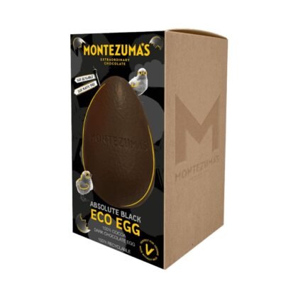 Montezuma's Easter, Absolute Black Chocolate Eco Egg, Gluten Free & Organic, 150g