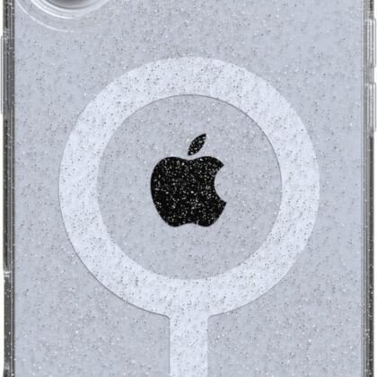 Casely iPhone 16 Case | Glitter Clear Skies | Clear Shimmer Case Clear iPhone Cases | Classic Ultra-Slim Design | Compatible with MagSafe