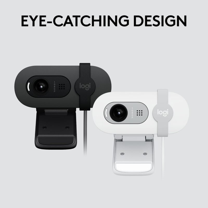 Logitech Brio 101 Full HD 1080p Webcam Made for Meetings and Works for Streaming — Auto-Light Balance, Built-in Mic, Privacy Shutter, USB-A, for Microsoft Teams, Google Meet, Zoom, and More - Black - Image 8