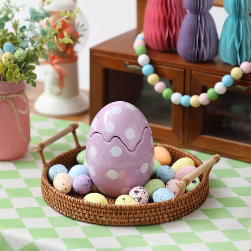 Easter Eggs Scented Candle, Lavender Scented Candle, Easter Decorations, Easter Gifts for Women,Purple,8.5oz - Image 5