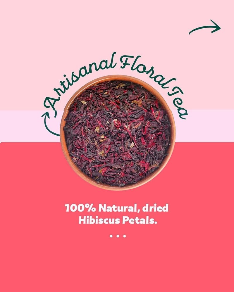 Hibiscus Tea 50gm - Naturally Dried Hibiscus Flowers Perfect Hot and Iced Tea 100% Natural Herbal Green Tea Blend Helps for Relaxation and Refreshment - Image 5