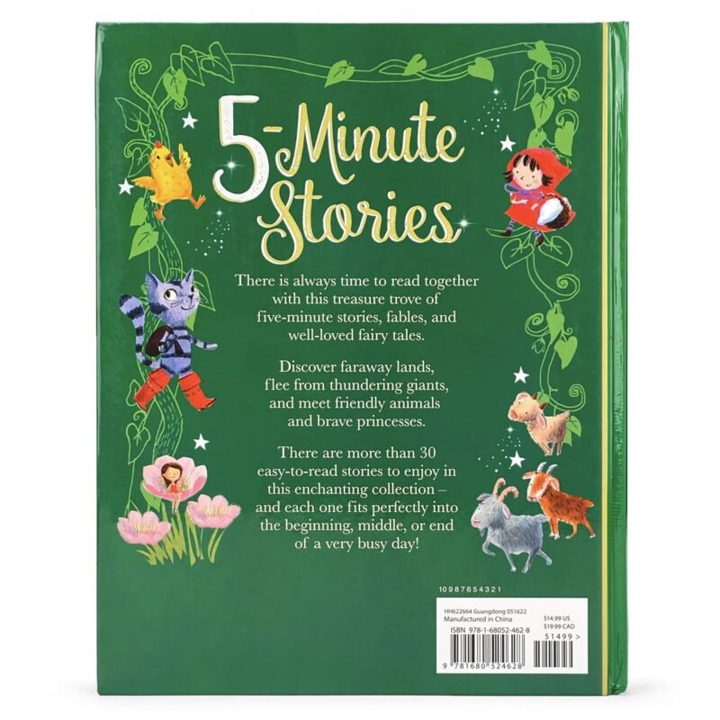 Five Minute Stories Treasury: A Timeless Collection of Favorite Stories, Tales, and Fables for Children (Hardcover Storybook Treasury) - Image 6