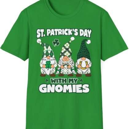 St. Patricks My Gnomies Day Gnome T-Shirt St. Patrick's Shirt - Irish Shamrock Clover Men Women T-Shirt