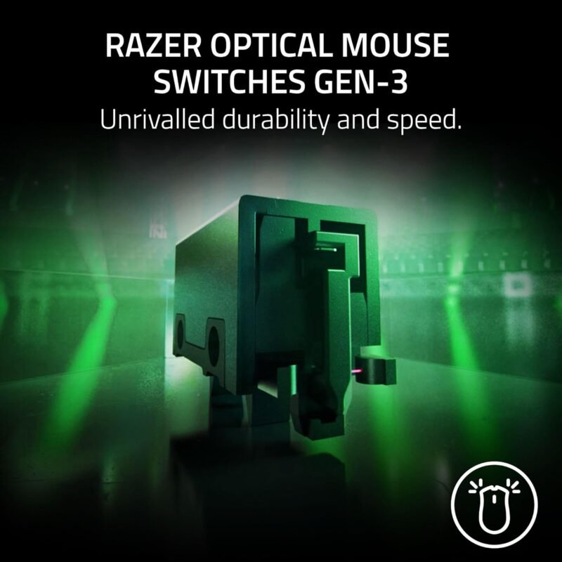 Razer Viper V3 Pro Wireless Esports Gaming Mouse: Symmetrical - 54g Lightweight - 8K Polling - 35K DPI Optical Sensor - Gen3 Optical Switches - 8 Programmable Buttons - 95 Hr Battery - Black - Image 7
