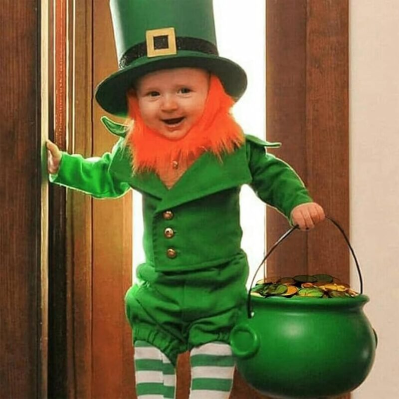 120 Pieces St. Patrick's Day Shamrock Gold Coins, Plastic Clover Coins for Party Decorations, Saint Patty's Day Decor Favors (Gold & Green) - Image 7